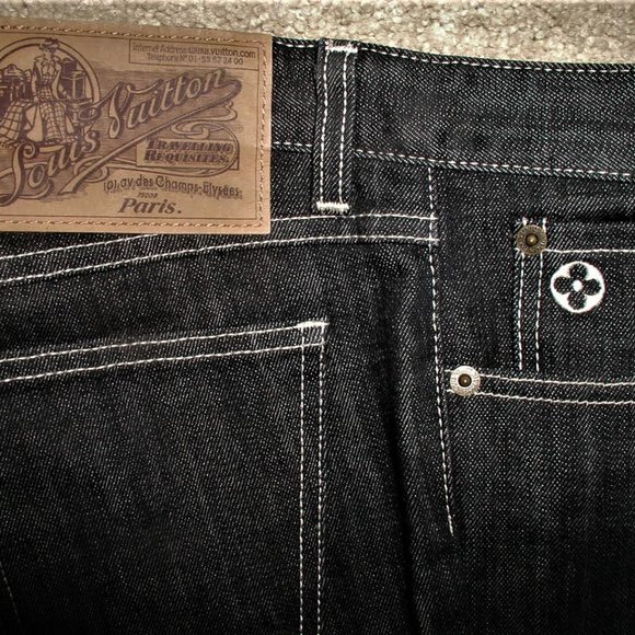Louis Vuitton logo denim jeans - Picture 1 of 6